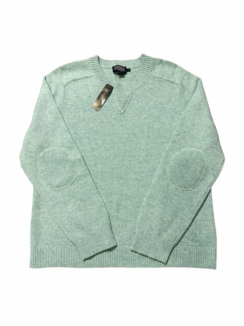 Pendleton men’s lambswool crewneck sweater in sage green Size XL - Picture 1 of 7